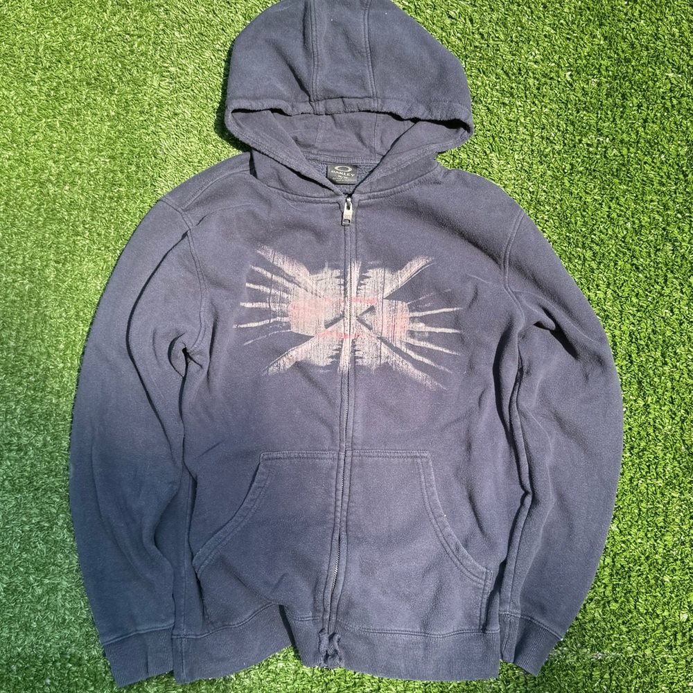 Oakley Navy Blue Hoodie Jacket
